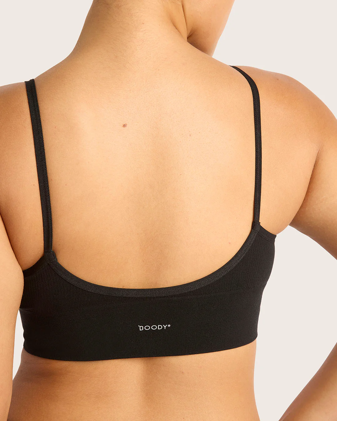 LYOLYTE Ribbed Low Back Bralette - Black - Image 10