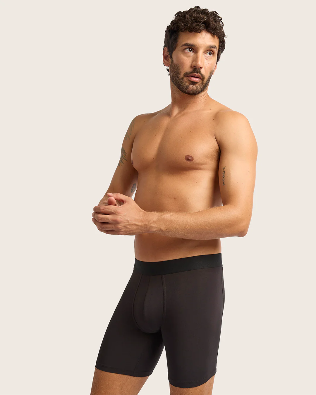 Men's Everyday Mid-Length Boxer Briefs - Black - Image 6